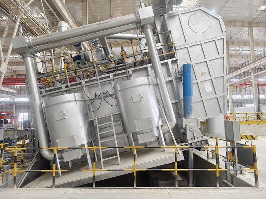 Bon prix Machine de fusion de déchets d'aluminium de type inclinable pour four de fusion en aluminium de 20 tonnes en ligne